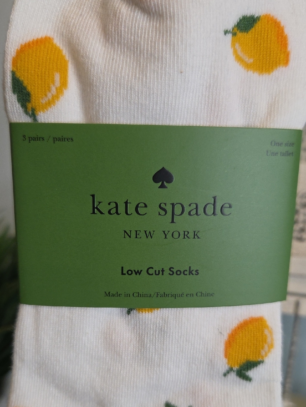 Kate Spade Pk Of 3 Low Cut Socks - Picture 2 of 4